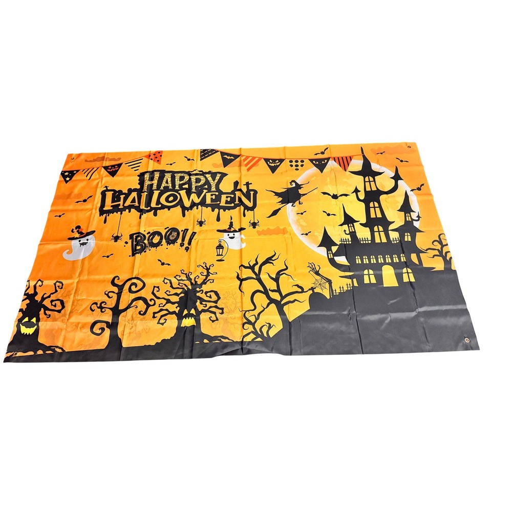 Halloween Backdrop 3.5x6‎ ft Photography Haunted House Ghost Party Decor Sign